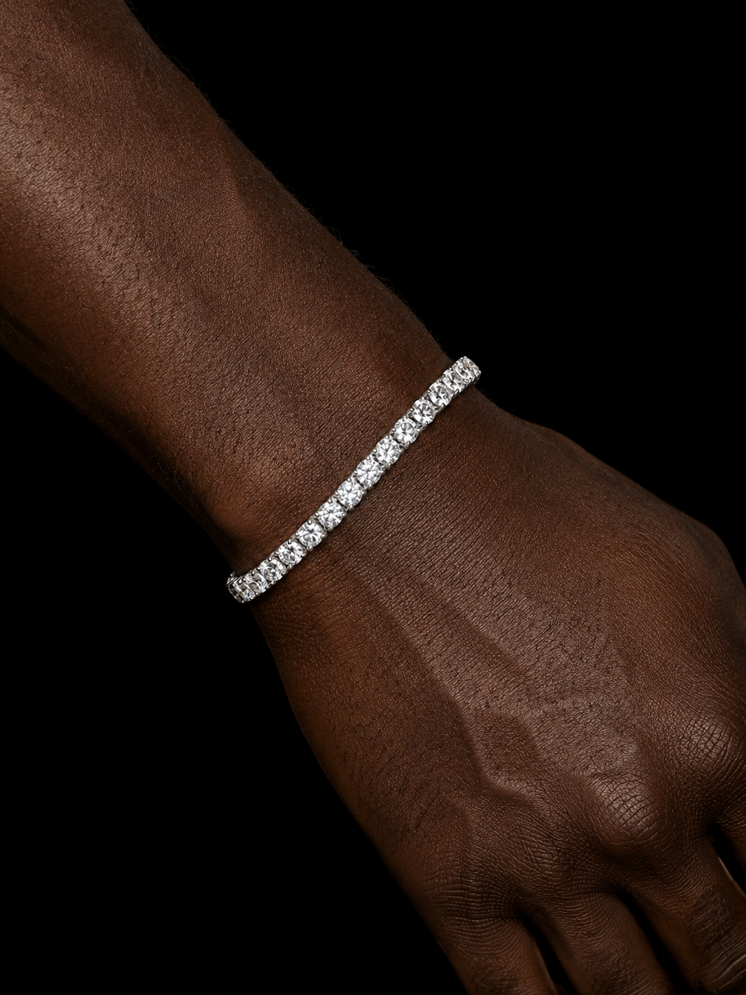 Iced out tennis bracelet